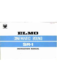 Elmo SR 1 manual. Camera Instructions.